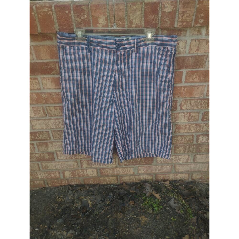 Vintage Ecko Unltd Men's Plaid Cargo Shorts Size W34 Hiphop Rave Skater Y2k